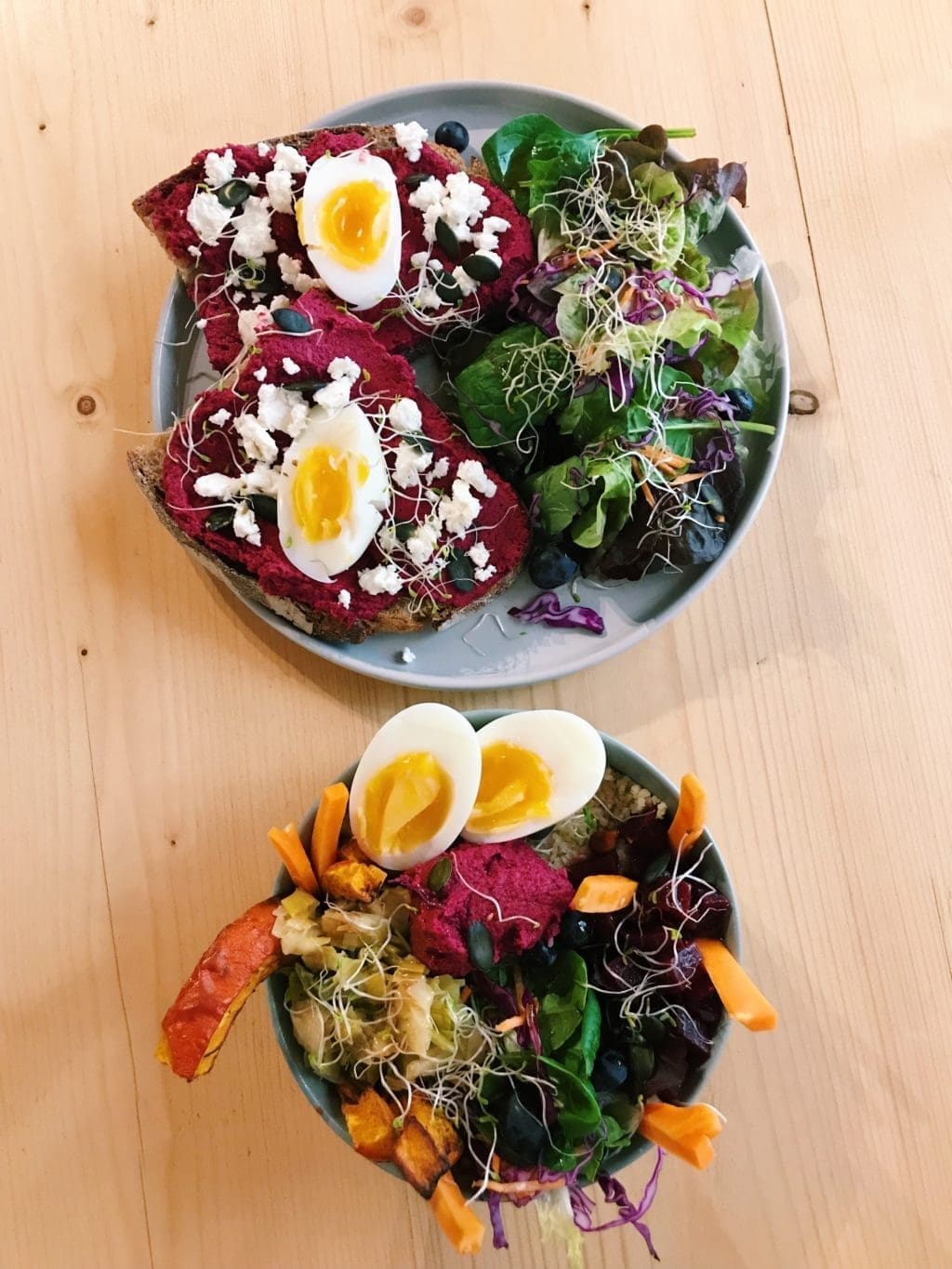 Bordeaux through the eyes (and stomach) of a California girl 1 Veggie bowl and toast of the day